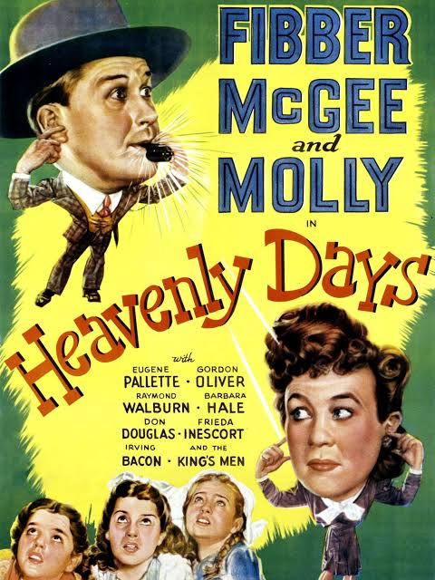 Heavenly Days movie poster, Fibber McGee and Molly