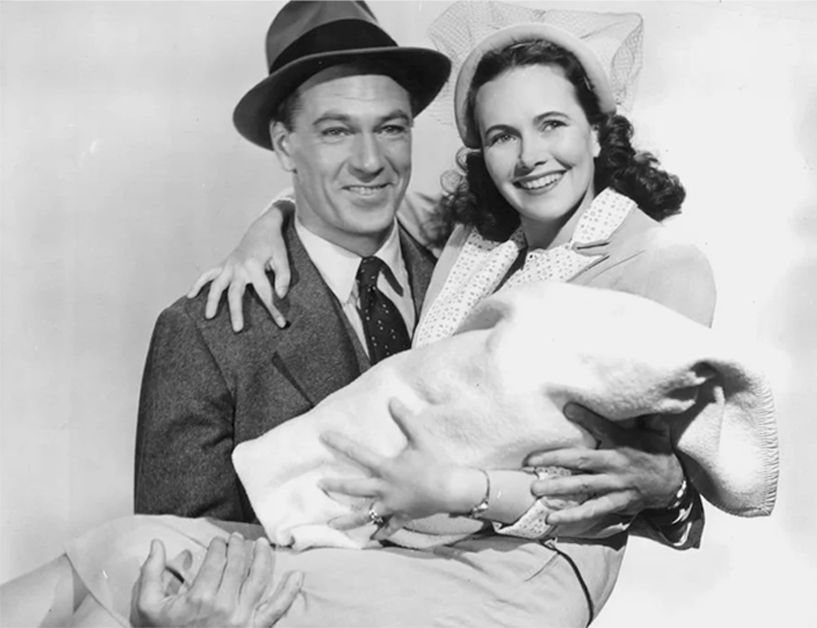 Gary Cooper and Teresa Wright